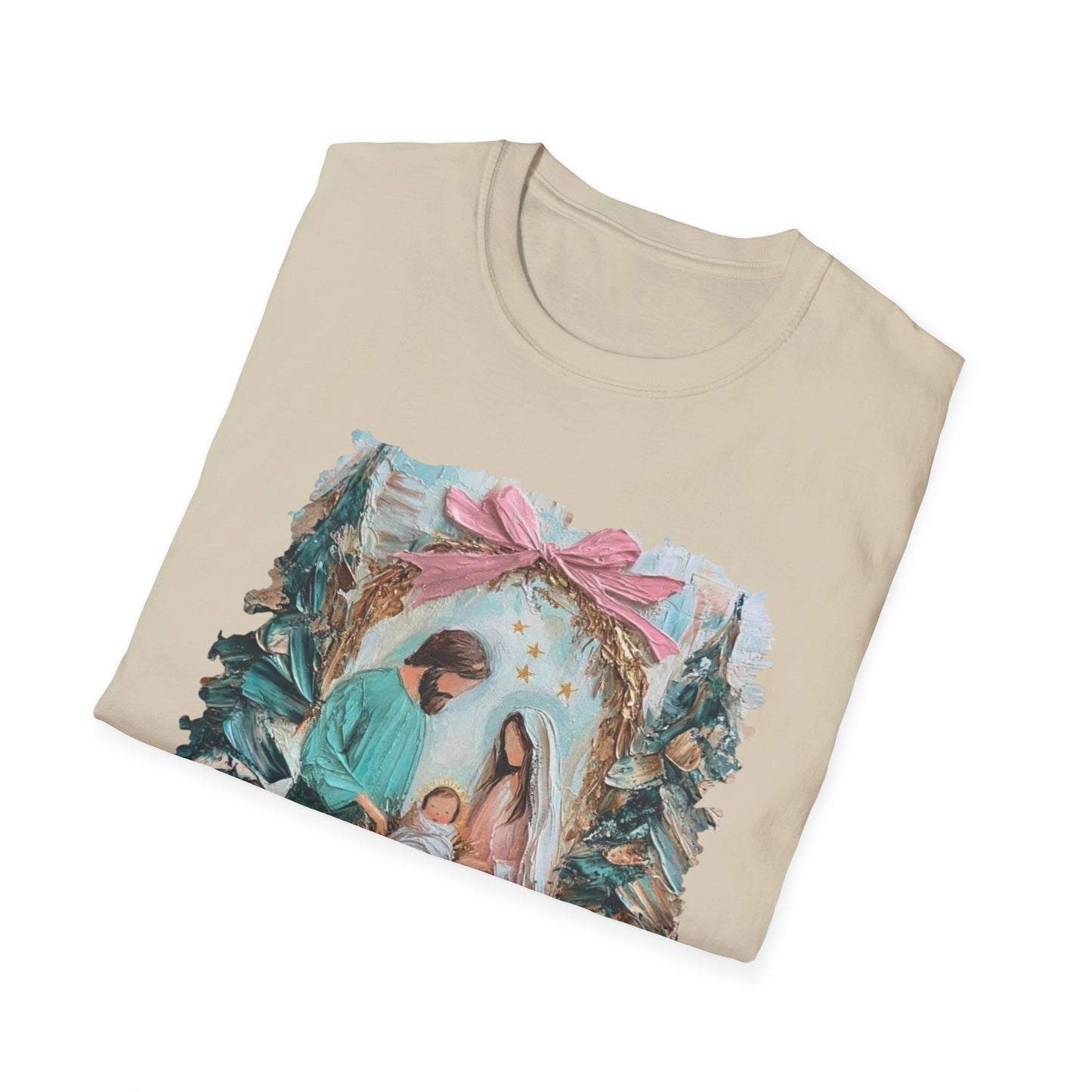 Nativity Scene T-Shirt — Mary, Joseph & Baby Jesus Christmas Tee