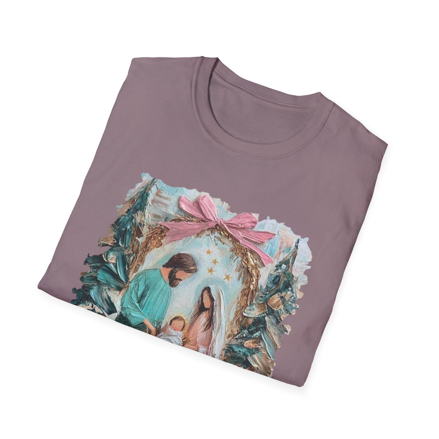 Nativity Scene T-Shirt — Mary, Joseph & Baby Jesus Christmas Tee